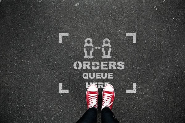 orders queue here